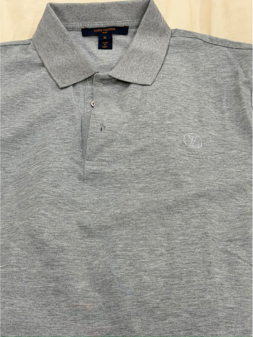 Louis Vuitton Men's Grey Polo Shirt XL